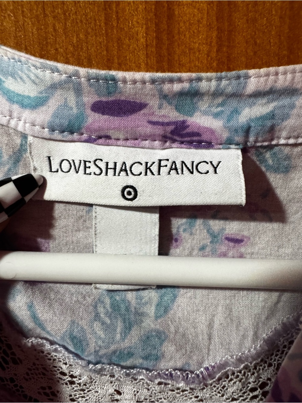 LoveShackFancy -Target Lavender Floral Ruffle Tiered Mini Dress - Picture 6 of 9